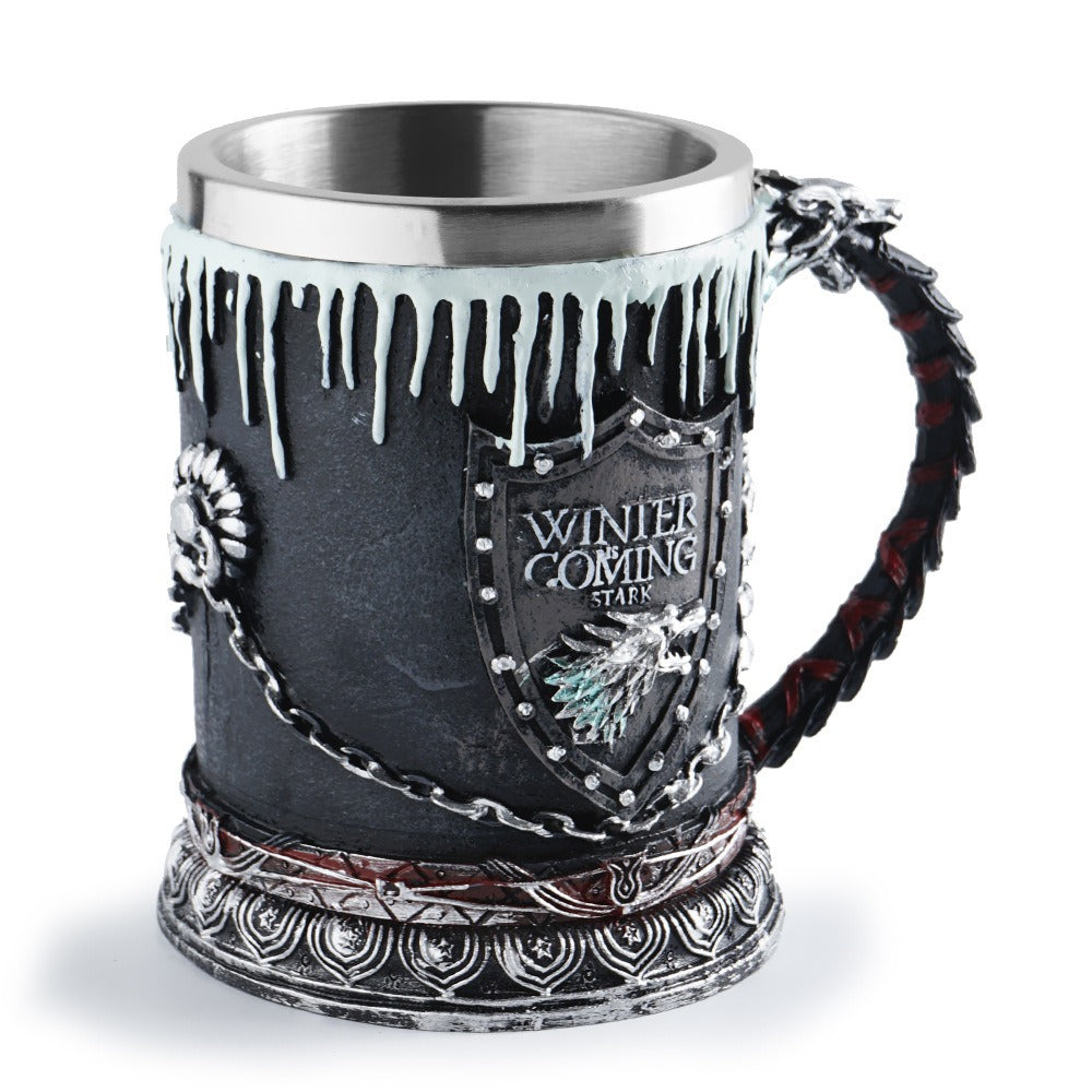 Song of Ice and Fire Mug Beer Cup Stainless Steel Whiskey Cup