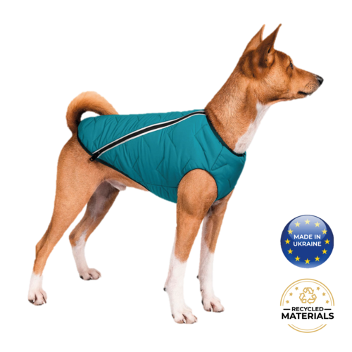 Nachhaltige, umweltfreundliche Hundejacke/-weste – hergestellt in der Ukraine