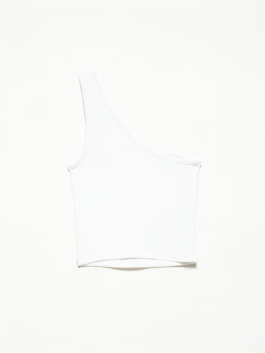 One Shoulder Crop Top