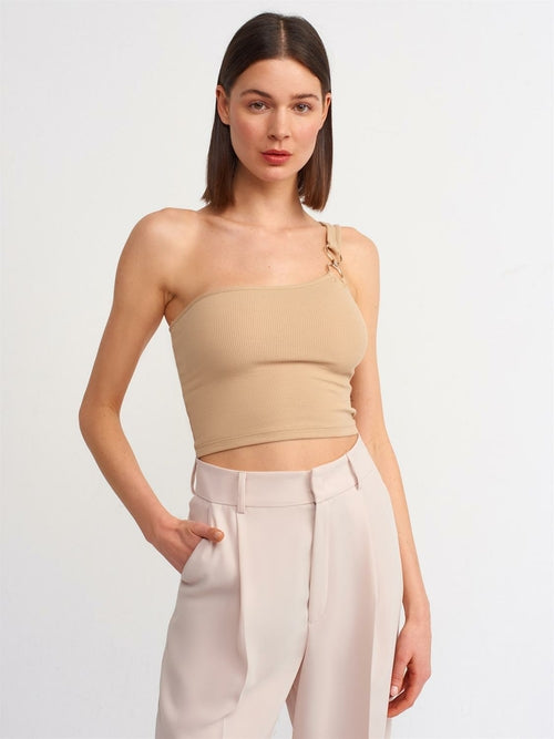 One Shoulder Crop Top