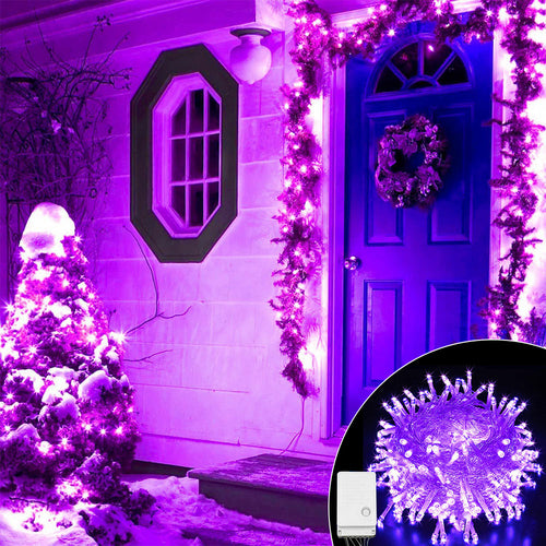 Luces navideñas de Halloween Decoraciones al aire libre 100 LED 33 pies 8 modos 