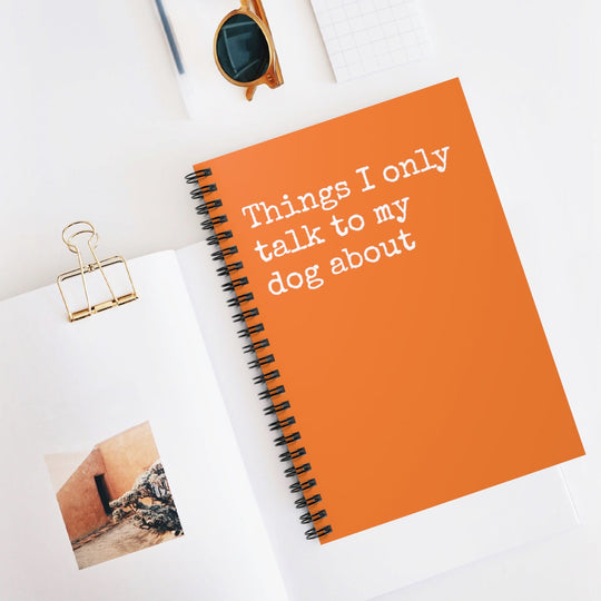 Dinge, über die ich nur mit meinem Hund rede, Funny Notebook