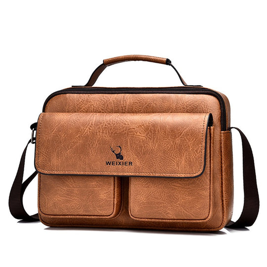 Herren Business Satchel Single Shoulder Bag Cross Body Große Kapazität Single Shoulder Freizeittasche Messenger Bag