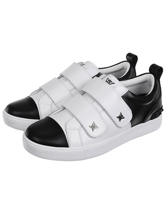 ANEW Golf: Men's Color Block Double Velcro Sneakers - Black