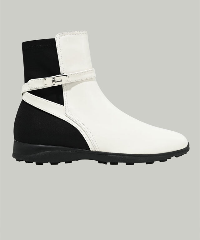 Anell Golf Classic Stiefeletten – Creme-Elfenbein