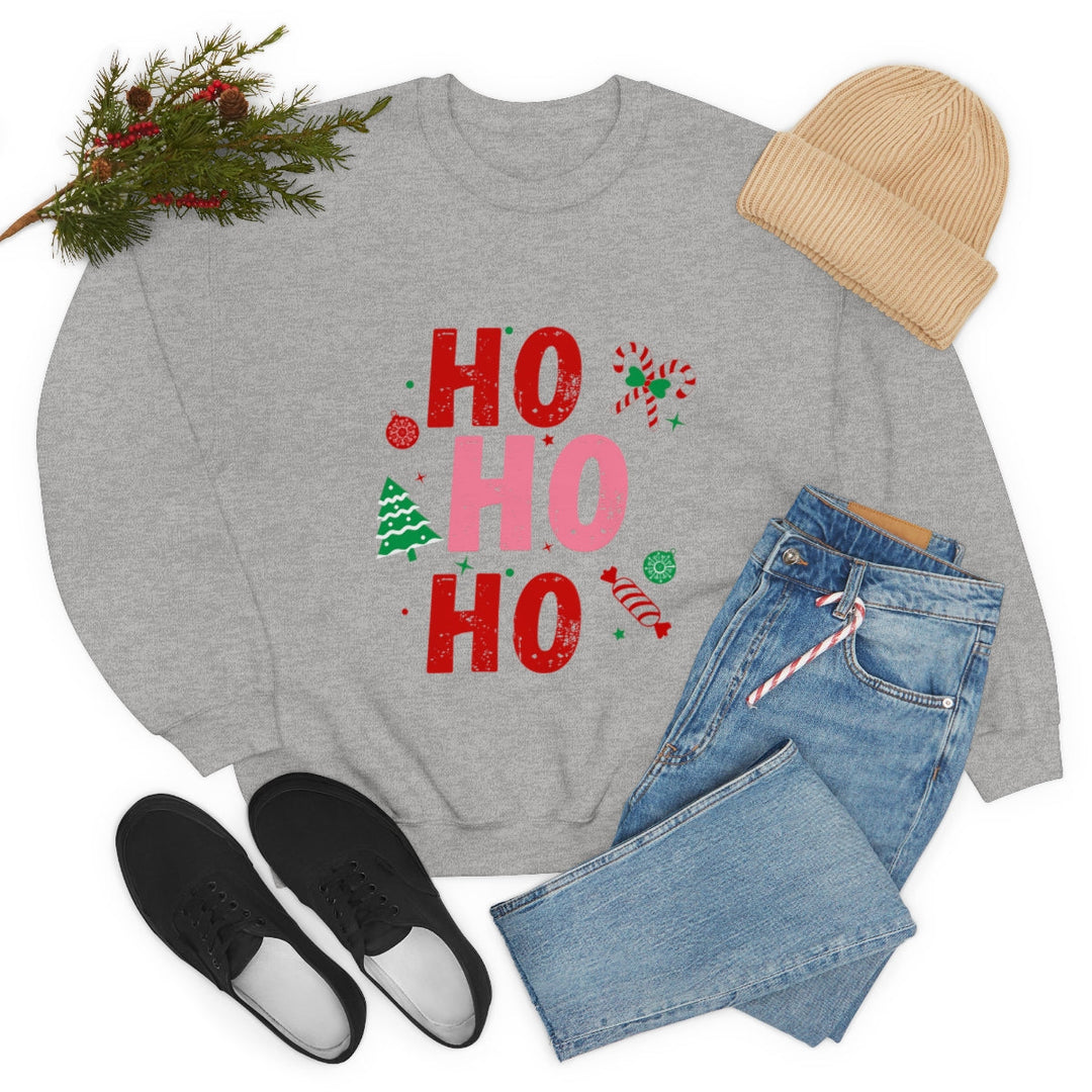 Womens Ho Ho Ho Holiday Sweatshirt