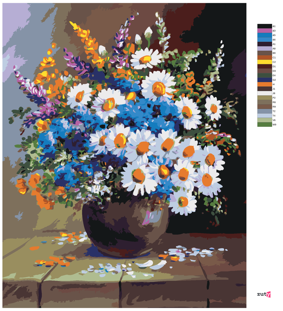 Paint by Numbers - STILL LIFE VASE AND FLOWERS