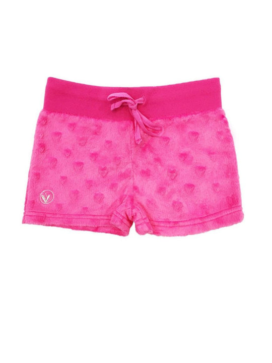 Minky Hearts Shorts | Fuchsia | Limeapple