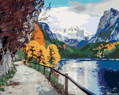 Paint by Numbers - AUTUMN SCENE OF LAKE VORDERER