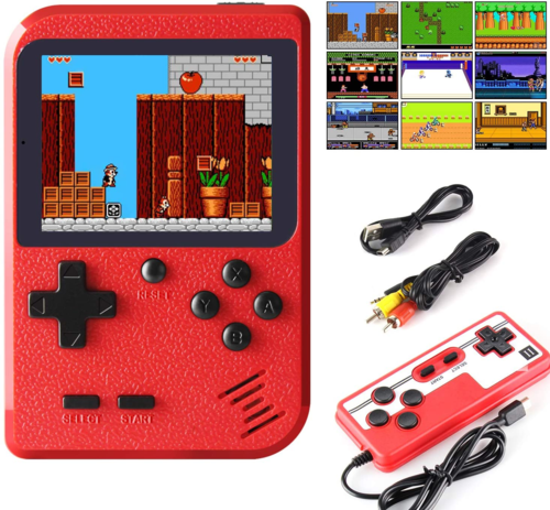 Game Pad portátil con 400 juegos incluidos + reproductor adicional 