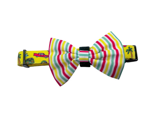 Beach Bum Bow Tie: Beach Towel Stripes