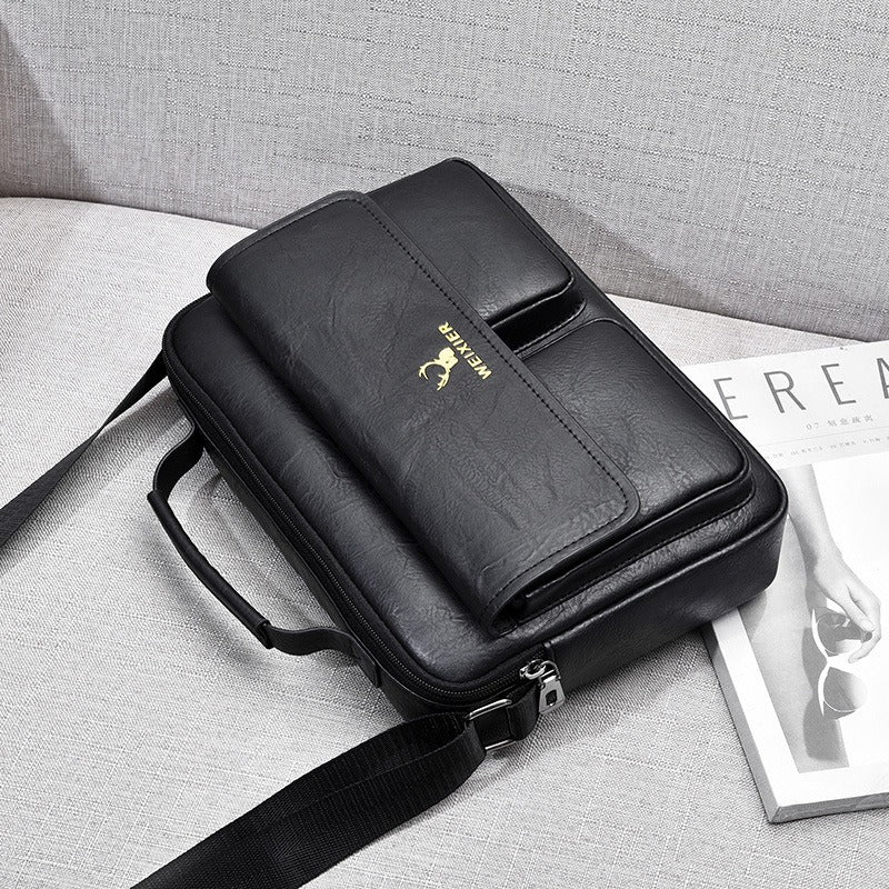 Herren Business Satchel Single Shoulder Bag Cross Body Große Kapazität Single Shoulder Freizeittasche Messenger Bag