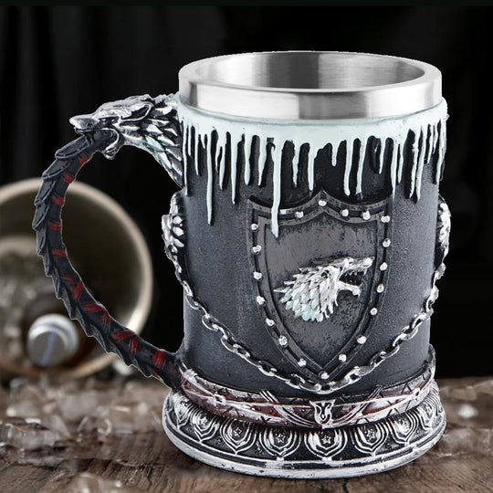 Song of Ice and Fire Mug Beer Cup Stainless Steel Whiskey Cup