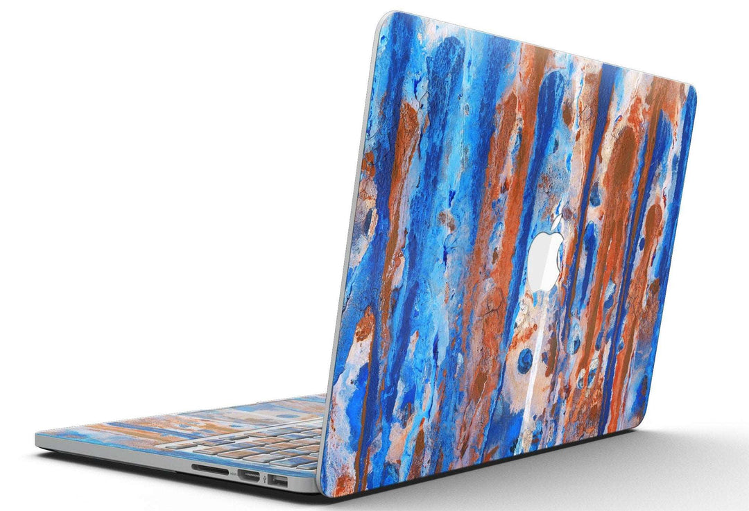 Abstract Wet Paint Rustic Blue - MacBook Pro with Retina Display