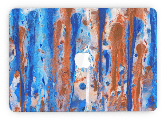 Abstract Wet Paint Rustic Blue - MacBook Pro with Retina Display