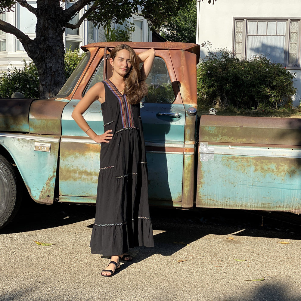 AMALFI MAXI DRESS - BLACK