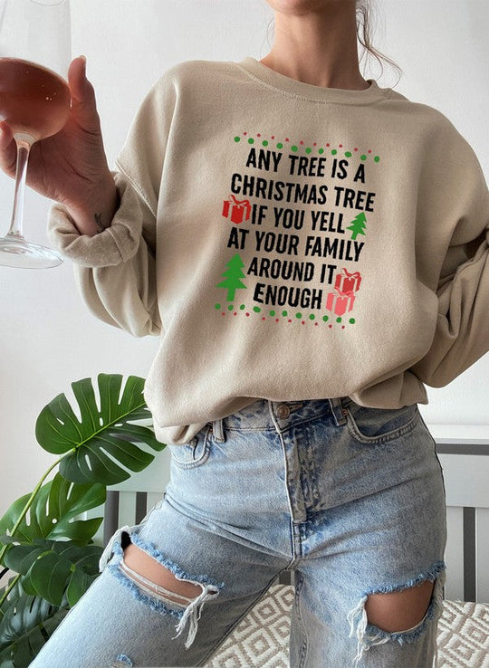 Jeder Baum ist ein Weihnachtsbaum-Sweatshirt 