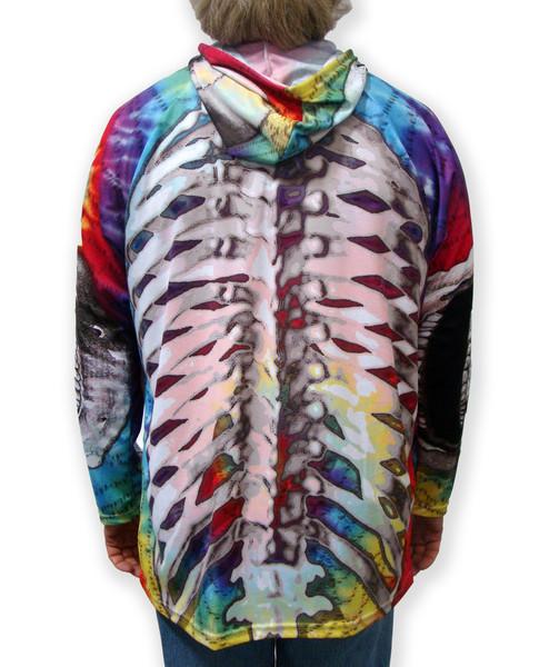 SKELETON im TIE-DYE Hoodie Sportshirt von MOUTHMAN®