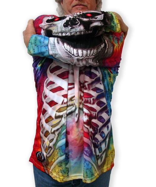 SKELETON im TIE-DYE Hoodie Sportshirt von MOUTHMAN®