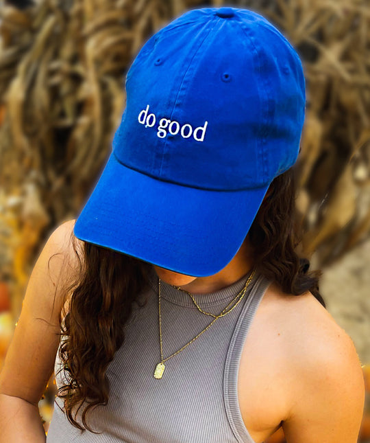 Do Good Classic Dad Hat - Eternal Optimist Cobalt Blue