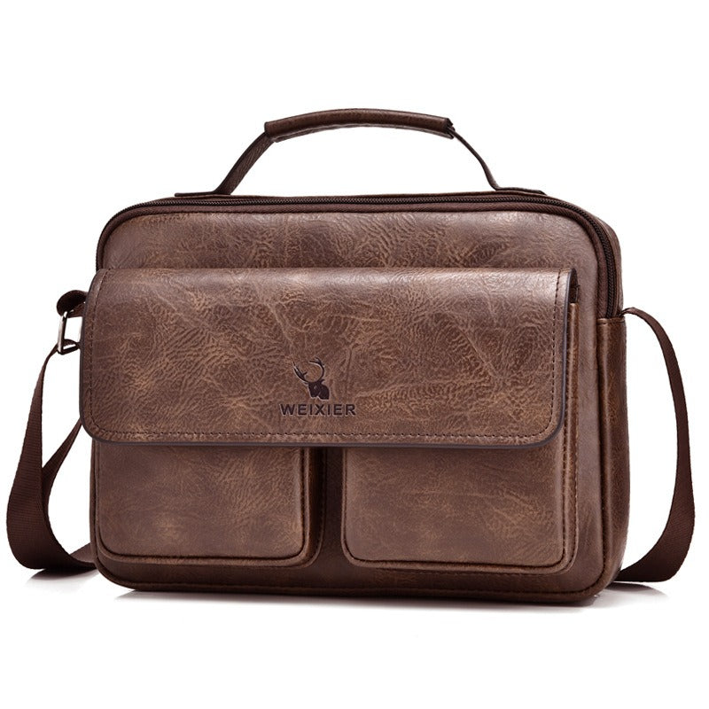 Herren Business Satchel Single Shoulder Bag Cross Body Große Kapazität Single Shoulder Freizeittasche Messenger Bag