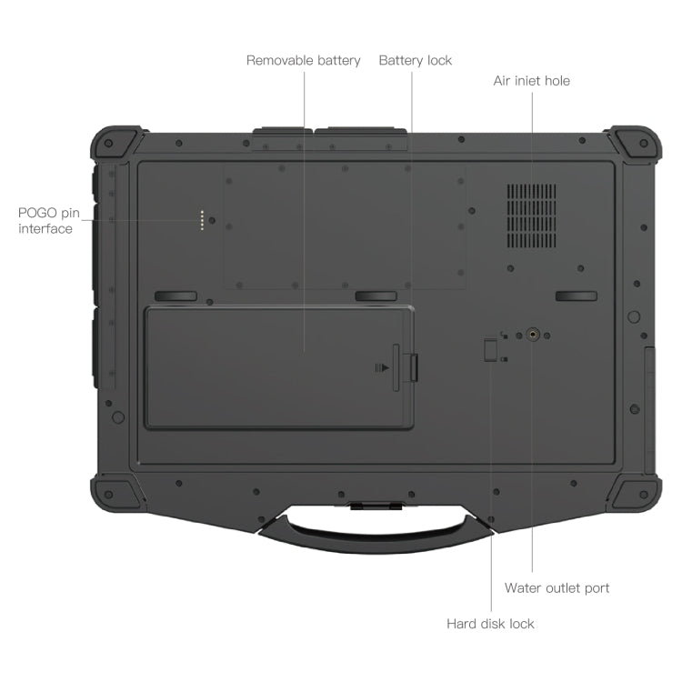 Computadora portátil resistente CENAVA EM-X15T, 16 GB + 256 GB, 15,6 pulgadas Windows 11 Intel