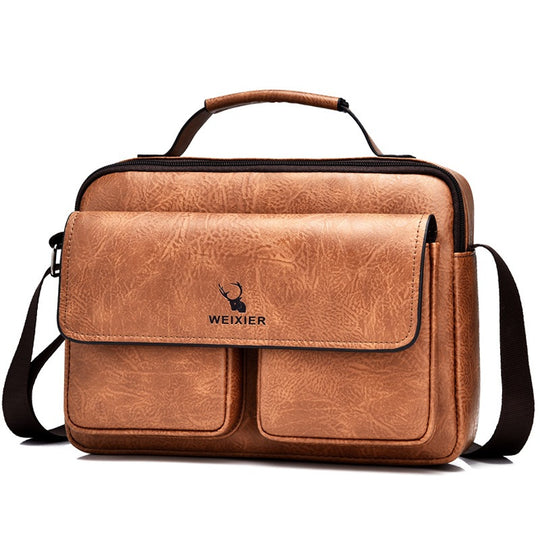 Herren Business Satchel Single Shoulder Bag Cross Body Große Kapazität Single Shoulder Freizeittasche Messenger Bag