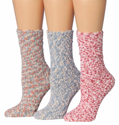 Tipi Toe - Equipo de 3 pares de copos de invierno antideslizantes y suaves para mujer