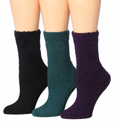 Tipi Toe - Equipo de 3 pares de copos de invierno antideslizantes y suaves para mujer