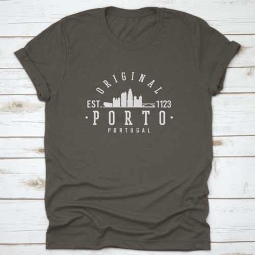 Porto, Portugal Stadtarchitektur Skyline Original 1123 Illustration