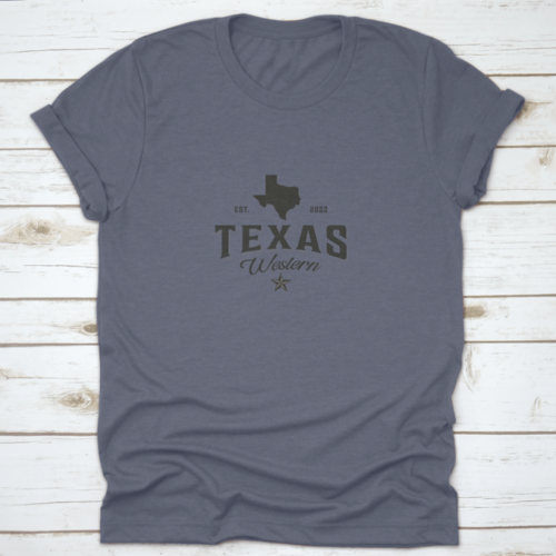 Gegründet 2022 Western Texas Map Logo Vintage Vektorsymbol