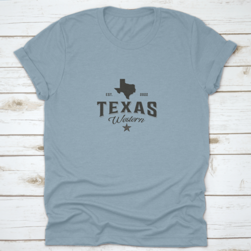 Established 2022 Western Texas Map Logo Vintage Vector Symbol