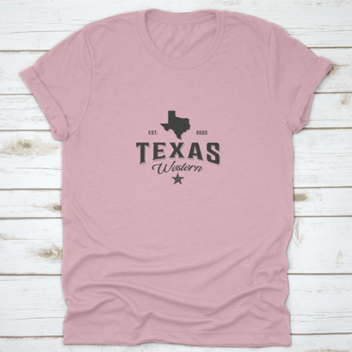 Gegründet 2022 Western Texas Map Logo Vintage Vektorsymbol