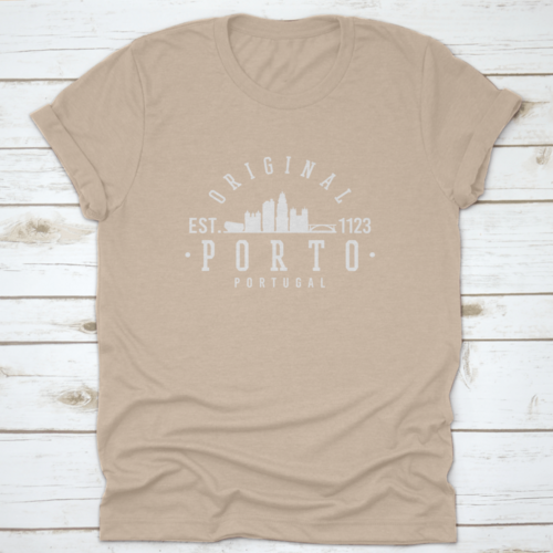 Porto, Portugal City Architecture Skyline Original 1123 Illustration