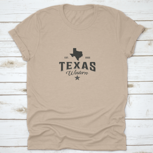 Established 2022 Western Texas Map Logo Vintage Vector Symbol