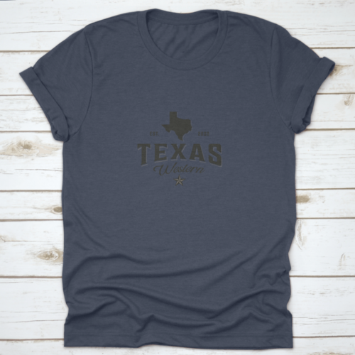 Established 2022 Western Texas Map Logo Vintage Vector Symbol