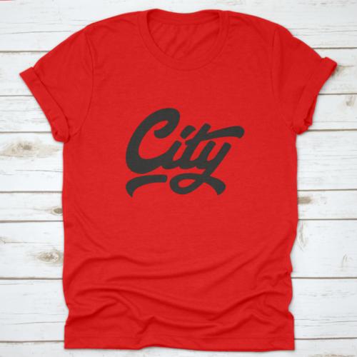 City Hand Lettering T-Shirt Graphic Design Vector Illustration, Hand