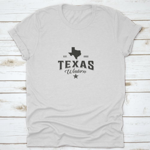 Established 2022 Western Texas Map Logo Vintage Vector Symbol