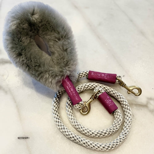 Bundle Shearling Fur Grip + Seilleine für Hunde 