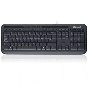 MICROSOFT Wired 600 Keyboard Only USB, 3 Jahre, ANB-00025 Retail Pack