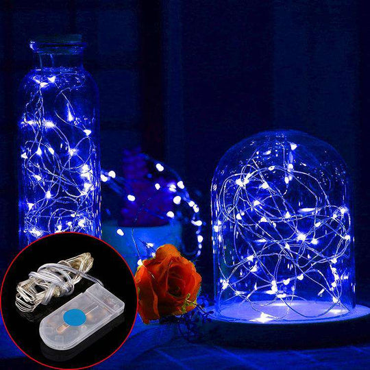 AMZER Lichterkette, 20 LEDs, 2 m, wasserdicht, batteriebetrieben