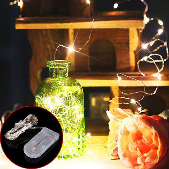 AMZER Fairy String Light 20 LED 2m Botón impermeable Funciona con pilas