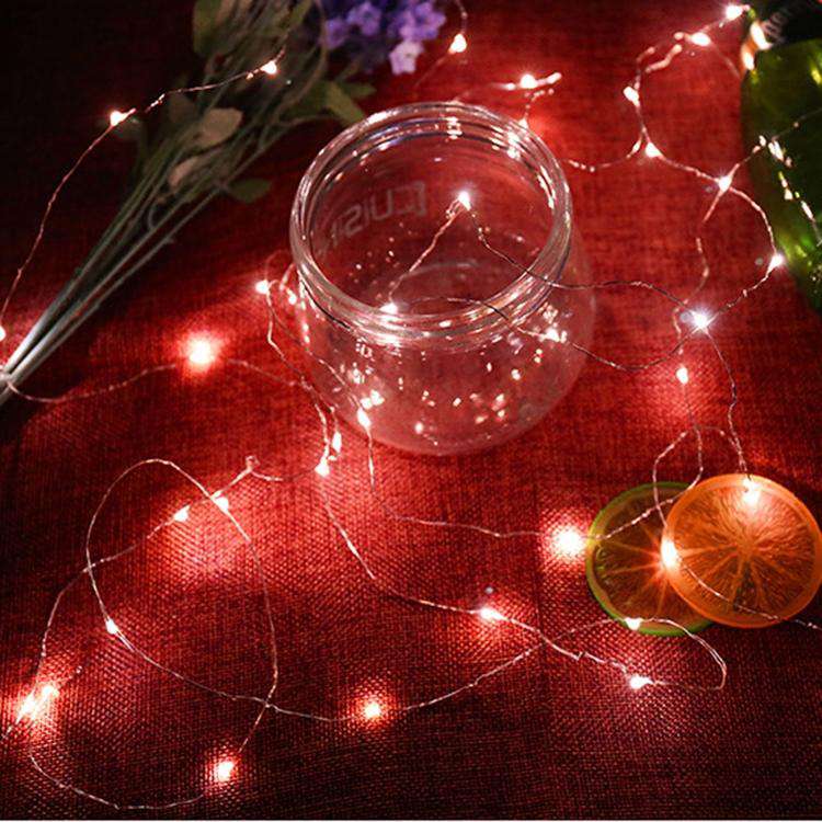 AMZER Fairy String Light 20 LED 2m Botón impermeable Funciona con pilas