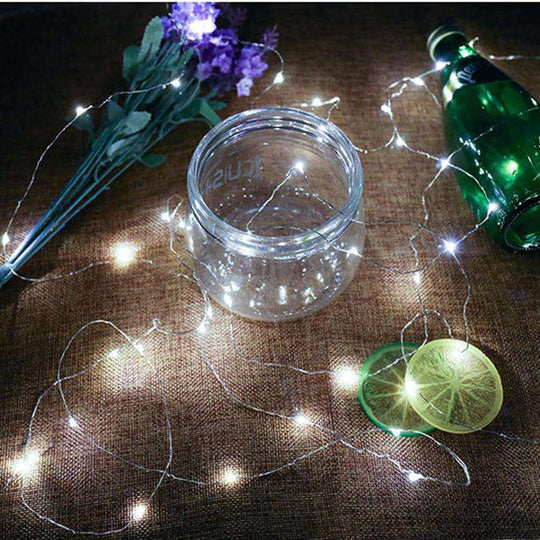 AMZER Fairy String Light 20 LED 2m Botón impermeable Funciona con pilas