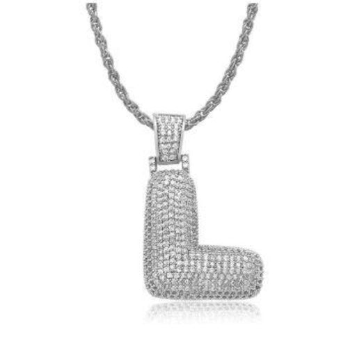 PIPE Rhodium HH Bubble Letter | D916511