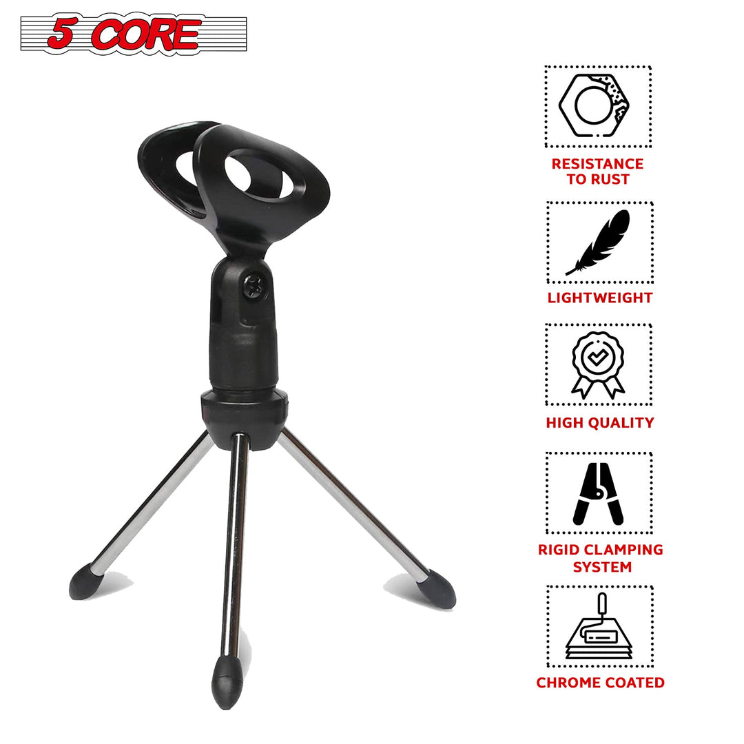 Soporte universal para micrófono de escritorio pequeño MINI TRÍPODE MIC STAND 2PCS