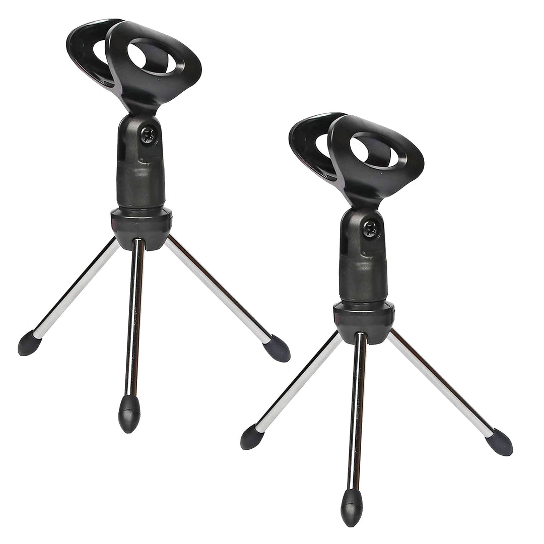 Soporte universal para micrófono de escritorio pequeño MINI TRÍPODE MIC STAND 2PCS