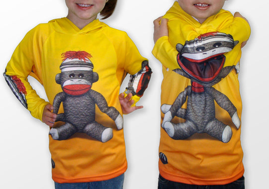 SOCK MONKEY Hoodie Chomp Shirt by MOUTHMAN®