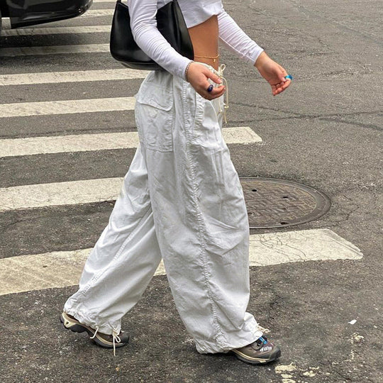 Streetwear Joggers Baggy Trousers Loose Wide Leg Women Punk Sweatpants