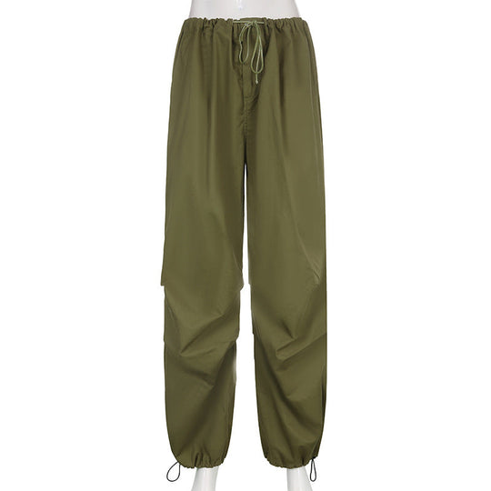 Streetwear Jogger Baggy Hose Lose Weites Bein Damen Punk Jogginghose